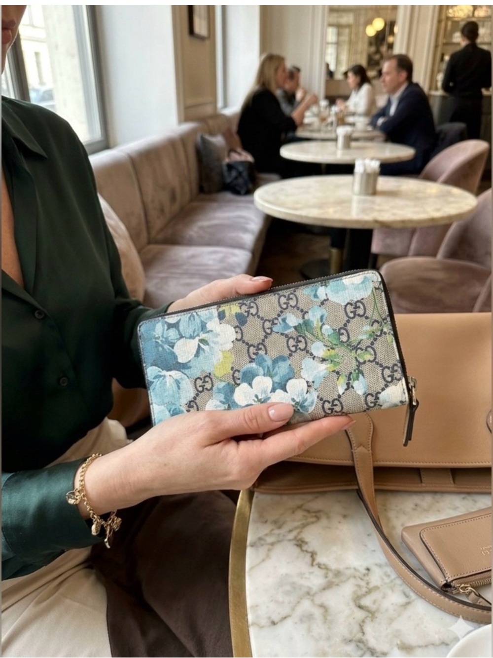 Gucci GG Floral Bloom Long Zip Around Woman’s Wallet